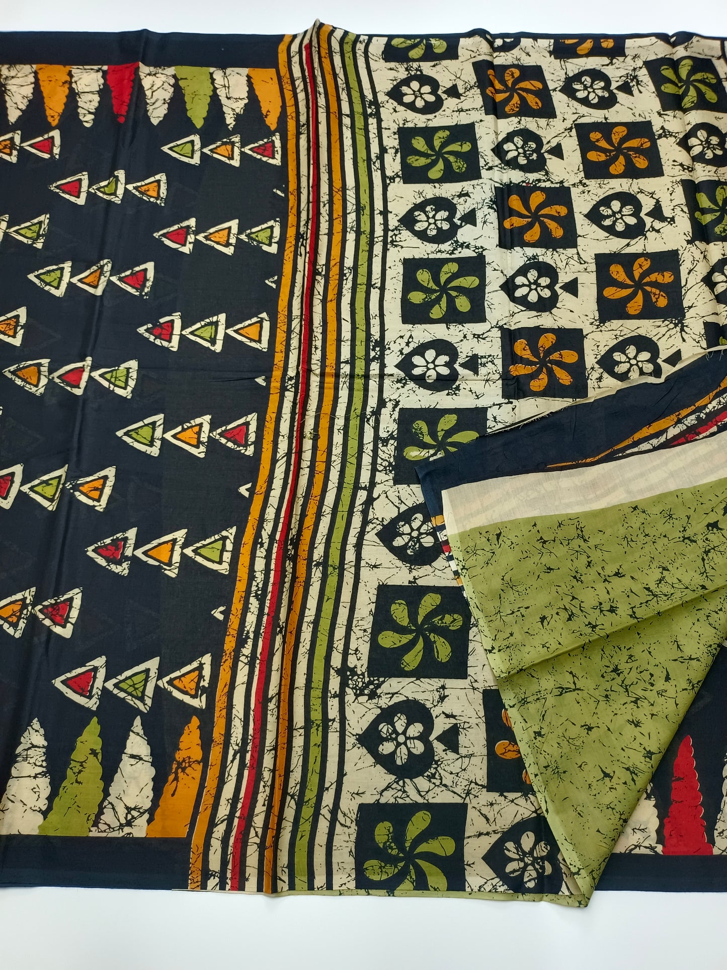 FANCY PRINTED JAIPUR COTTON SAREE