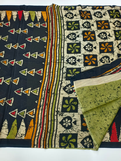 FANCY PRINTED JAIPUR COTTON SAREE