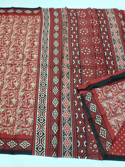 FANCY PRINTED JAIPUR COTTON SAREE