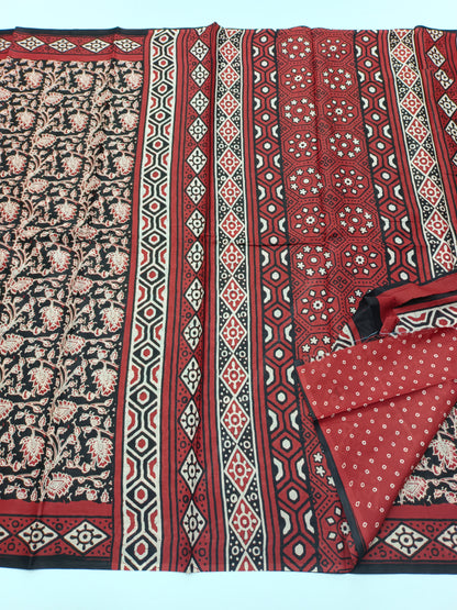 FANCY PRINTED JAIPUR COTTON SAREE