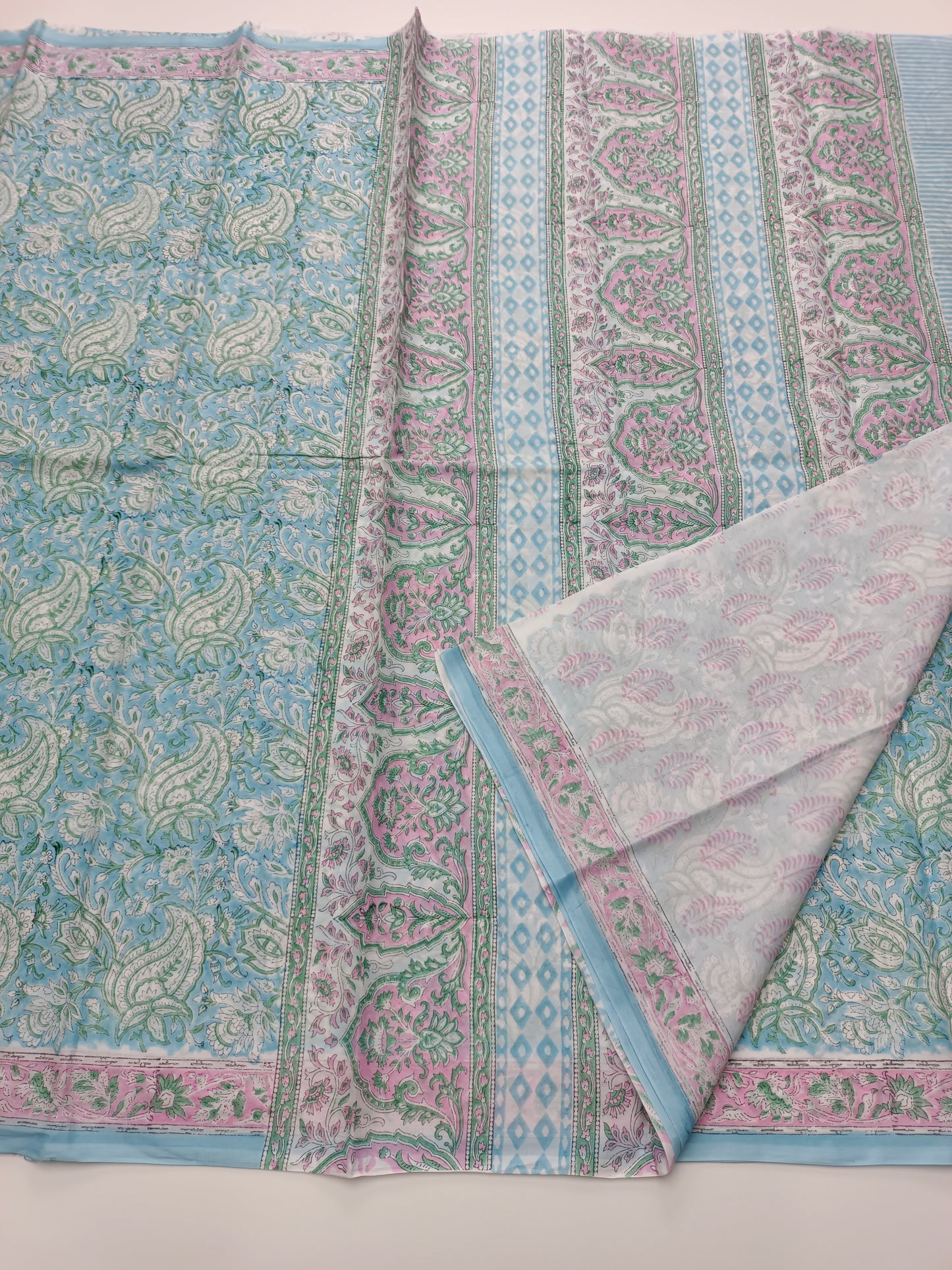 FANCY PRINTED JAIPUR COTTON SAREE