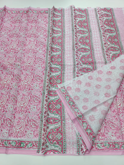 FANCY PRINTED JAIPUR COTTON SAREE