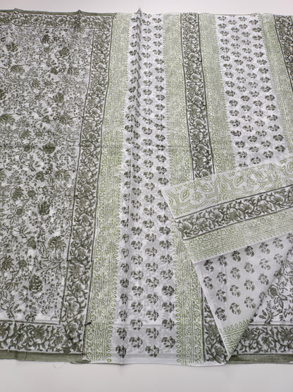 FANCY PRINTED JAIPUR COTTON SAREE