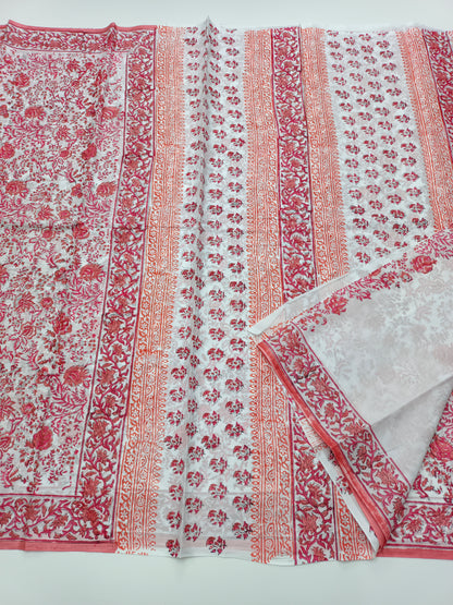 FANCY PRINTED JAIPUR COTTON SAREE