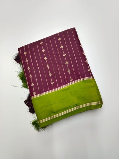 FANCY TUSSER SILK SAREE