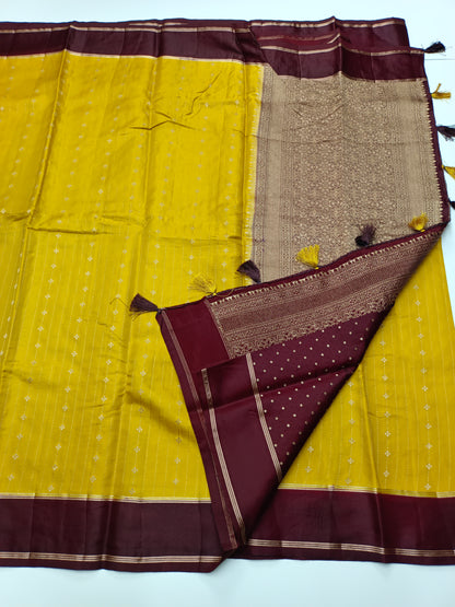 FANCY TUSSER SILK SAREE