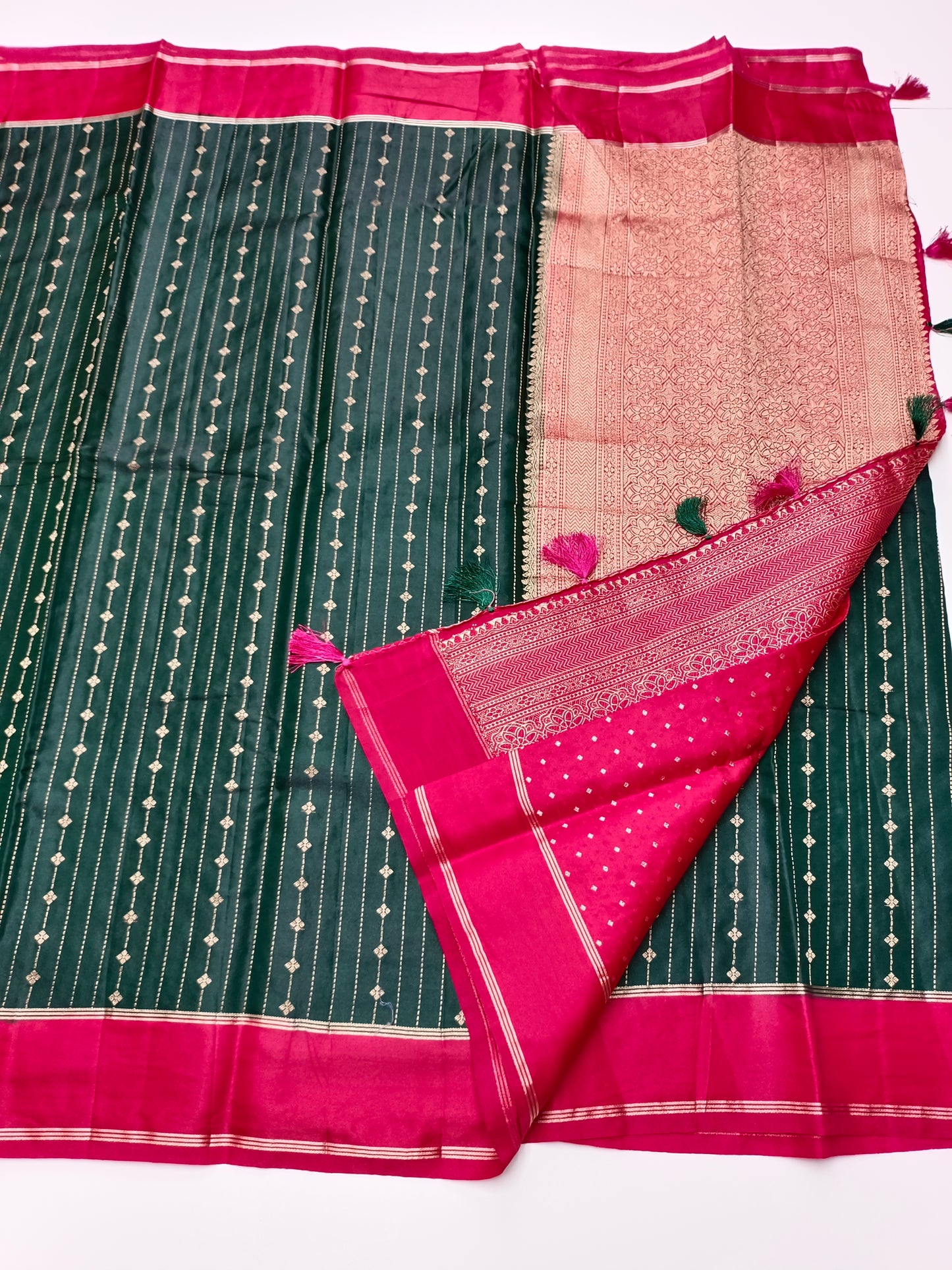 FANCY TUSSER SILK SAREE