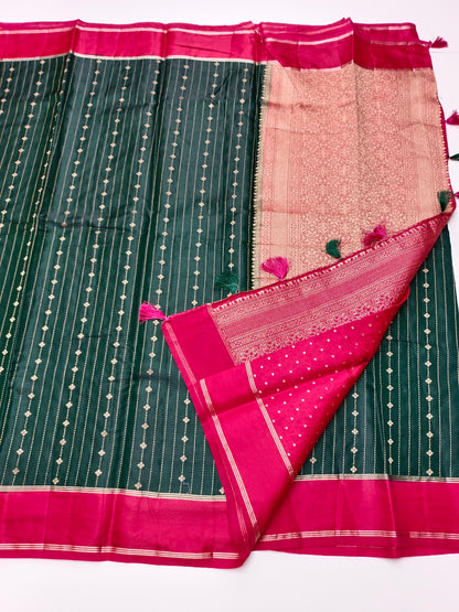 FANCY TUSSER SILK SAREE