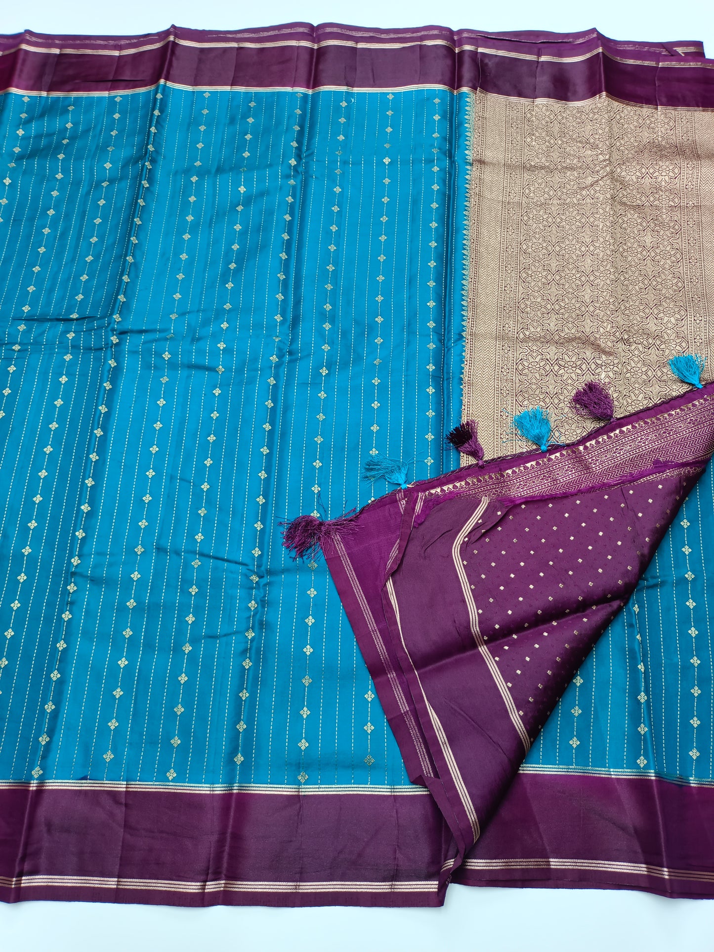 FANCY TUSSER SILK SAREE