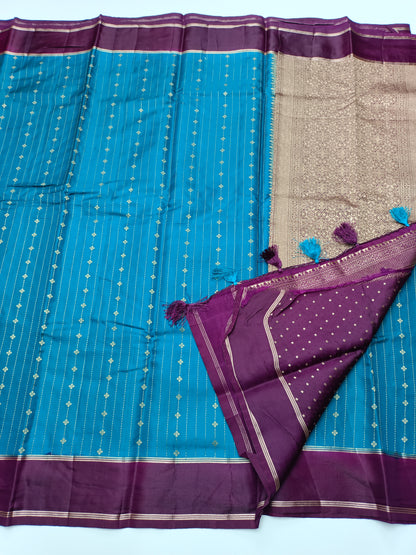 FANCY TUSSER SILK SAREE