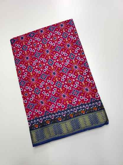 FANCY PRINTED JAIPUR COTTON SAREE