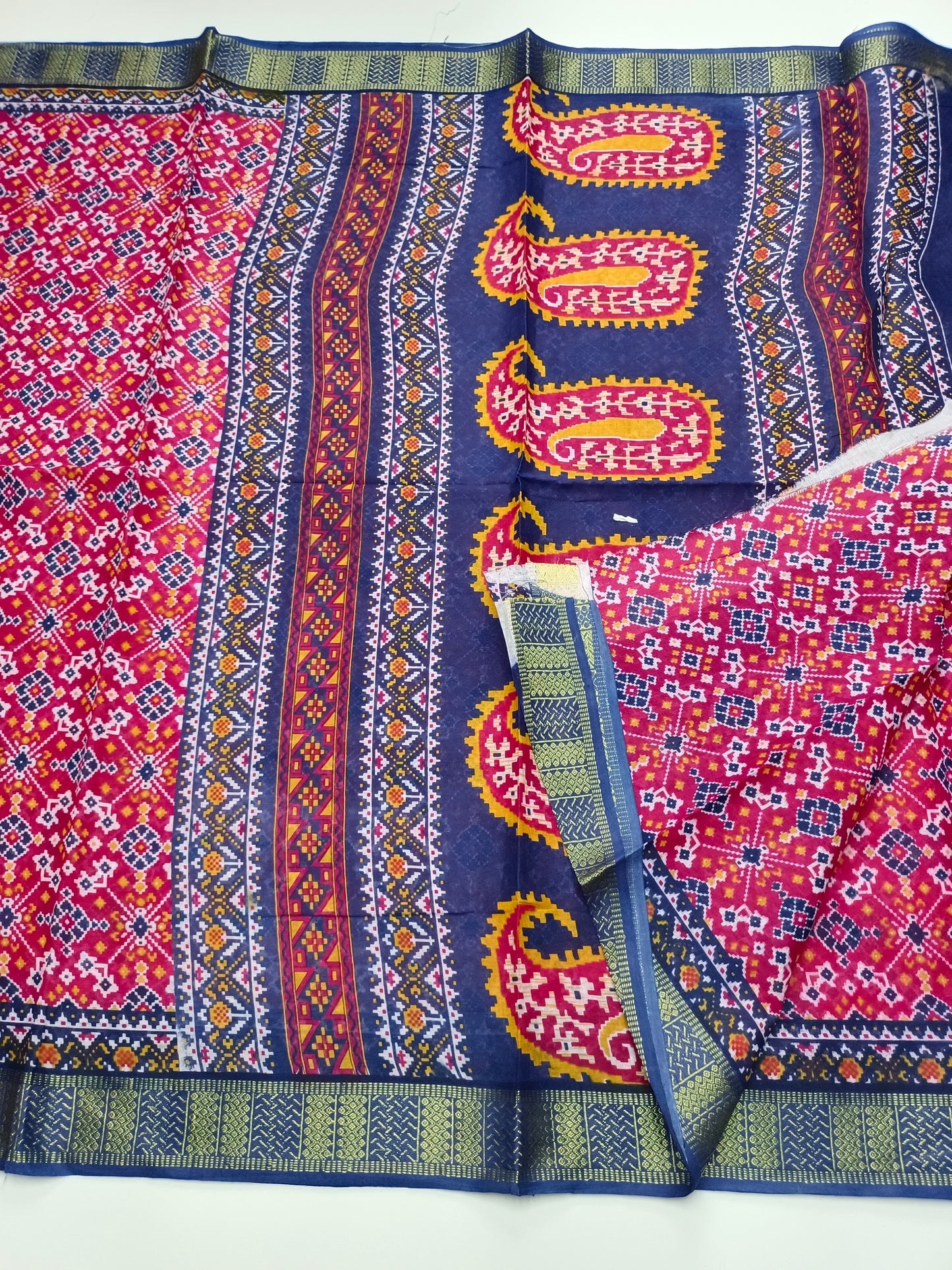 FANCY PRINTED JAIPUR COTTON SAREE