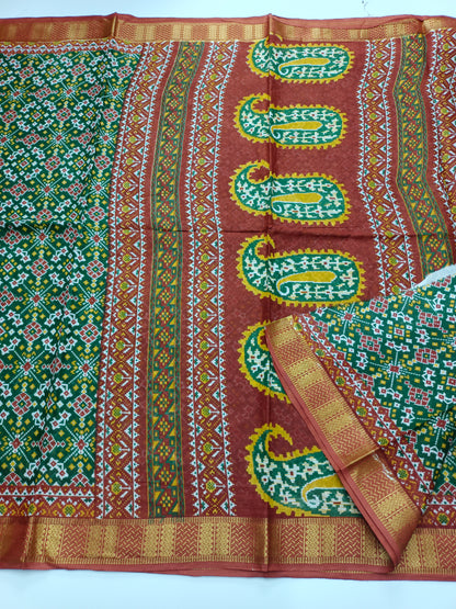 FANCY PRINTED JAIPUR COTTON SAREE