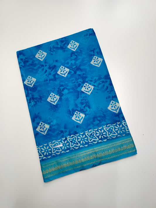 FANCY PRINTED JAIPUR COTTON SAREE