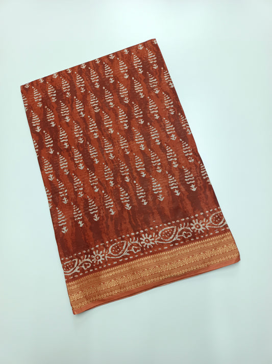 FANCY PRINTED JAIPUR COTTON SAREE