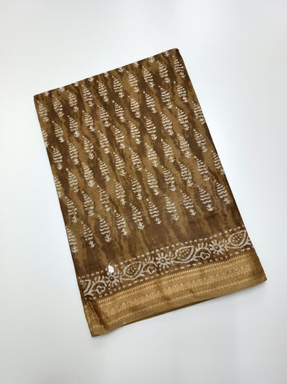 FANCY PRINTED JAIPUR COTTON SAREE