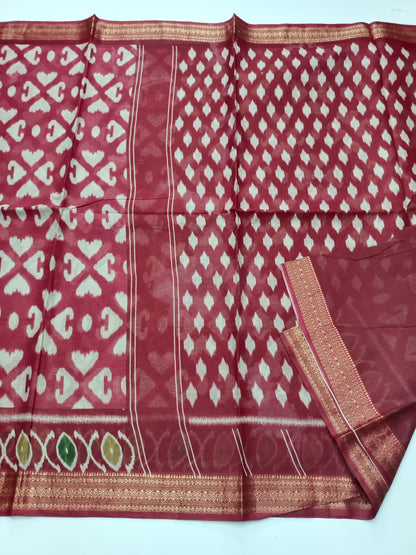 FANCY PRINTED JAIPUR COTTON SAREE