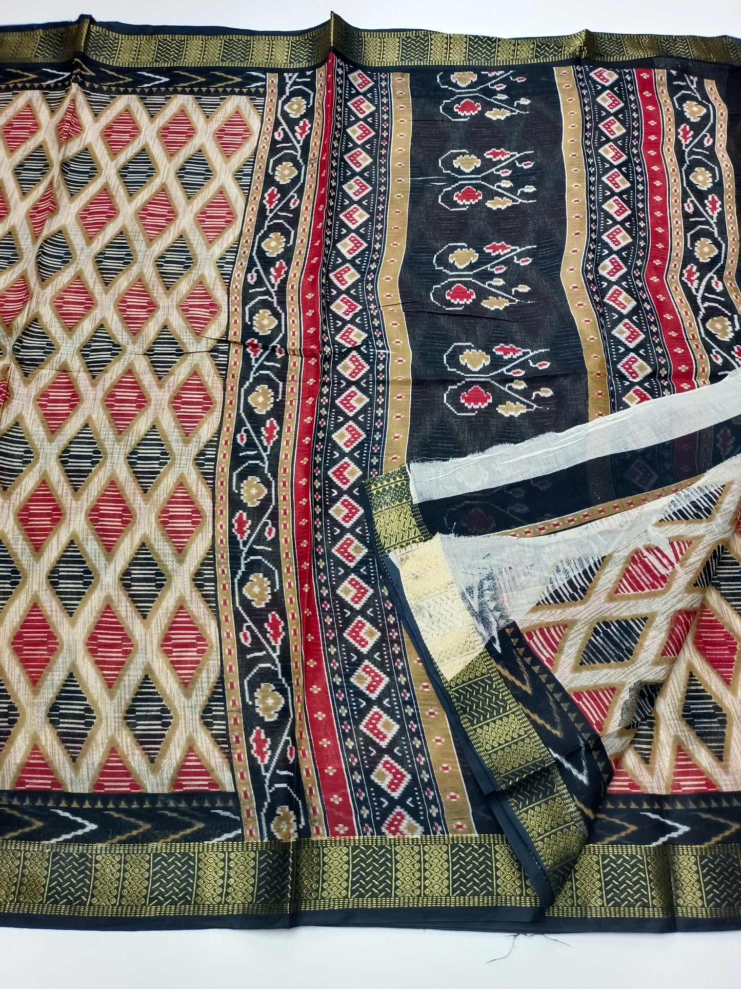 FANCY PRINTED JAIPUR COTTON SAREE