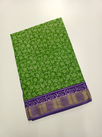 FANCY PRINTED JAIPUR COTTON SAREE