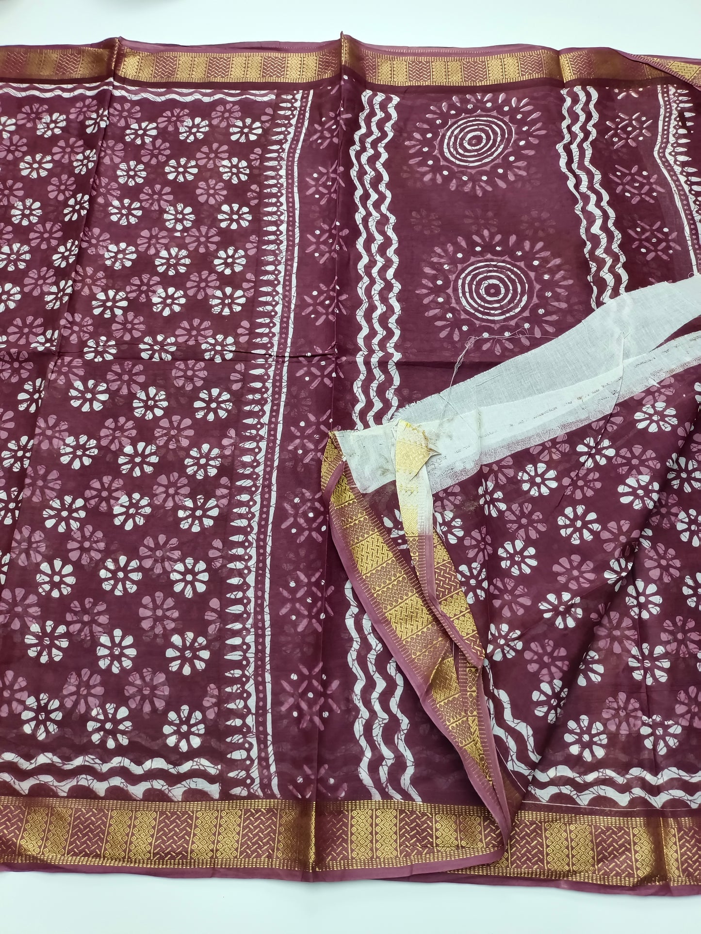 FANCY PRINTED JAIPUR COTTON SAREE
