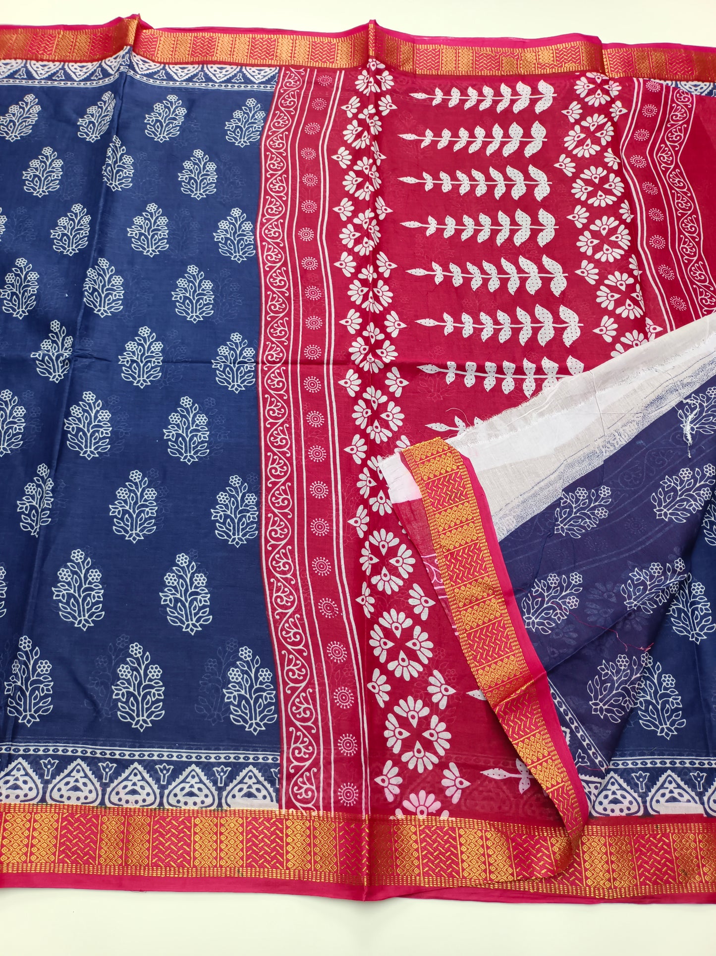 FANCY PRINTED JAIPUR COTTON SAREE