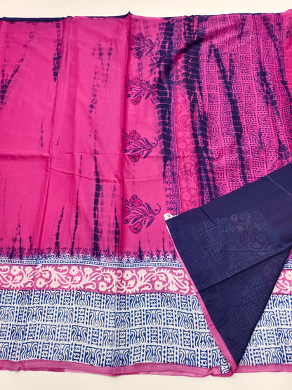 FANCY PRINTED JAIPUR COTTON SAREE