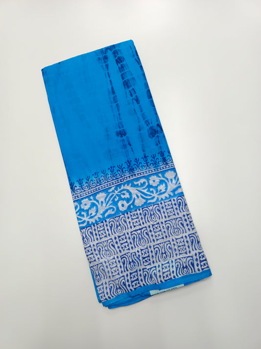 FANCY PRINTED JAIPUR COTTON SAREE