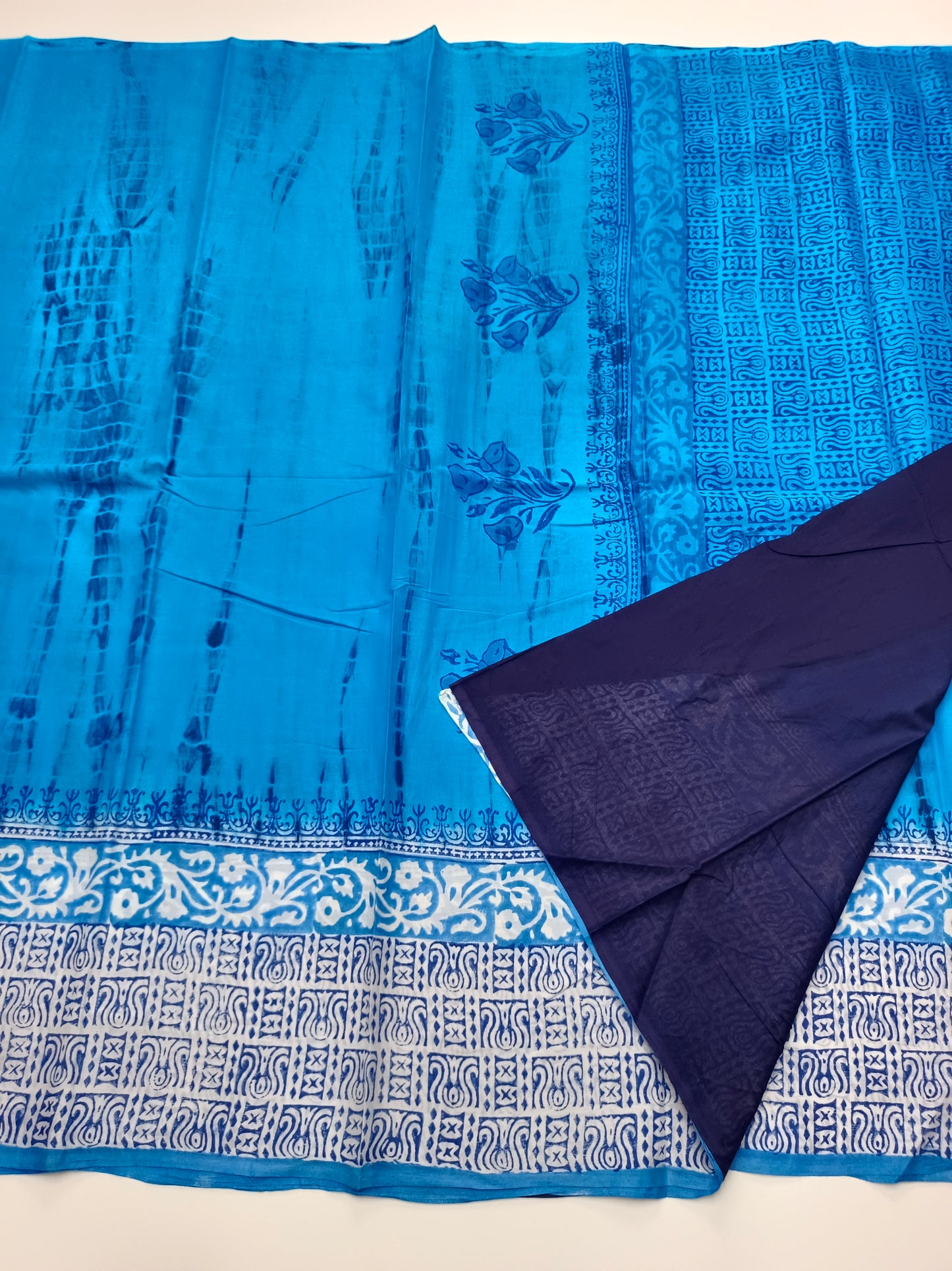 FANCY PRINTED JAIPUR COTTON SAREE