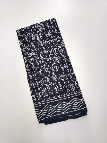 FANCY PRINTED JAIPUR COTTON SAREE