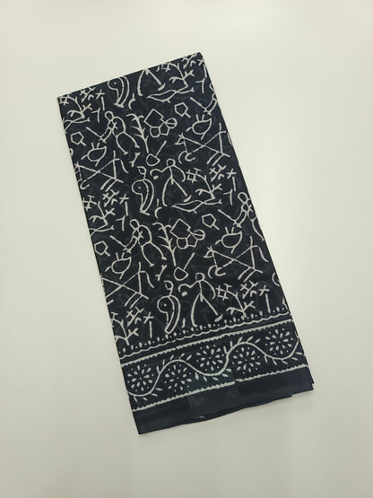 FANCY PRINTED JAIPUR COTTON SAREE