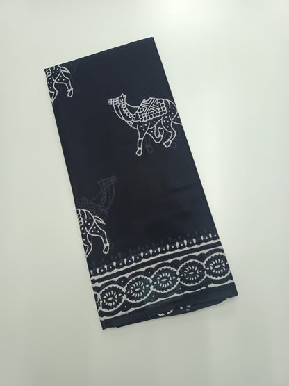 FANCY PRINTED JAIPUR COTTON SAREE