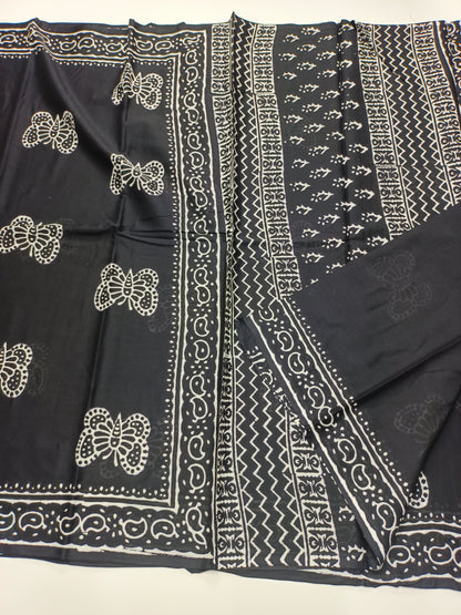 FANCY PRINTED JAIPUR COTTON SAREE