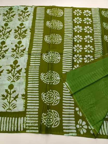 FANCY PRINTED JAIPUR COTTON SAREE