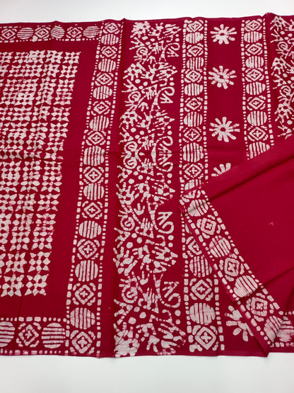 FANCY PRINTED JAIPUR COTTON SAREE