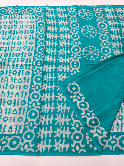 FANCY PRINTED JAIPUR COTTON SAREE