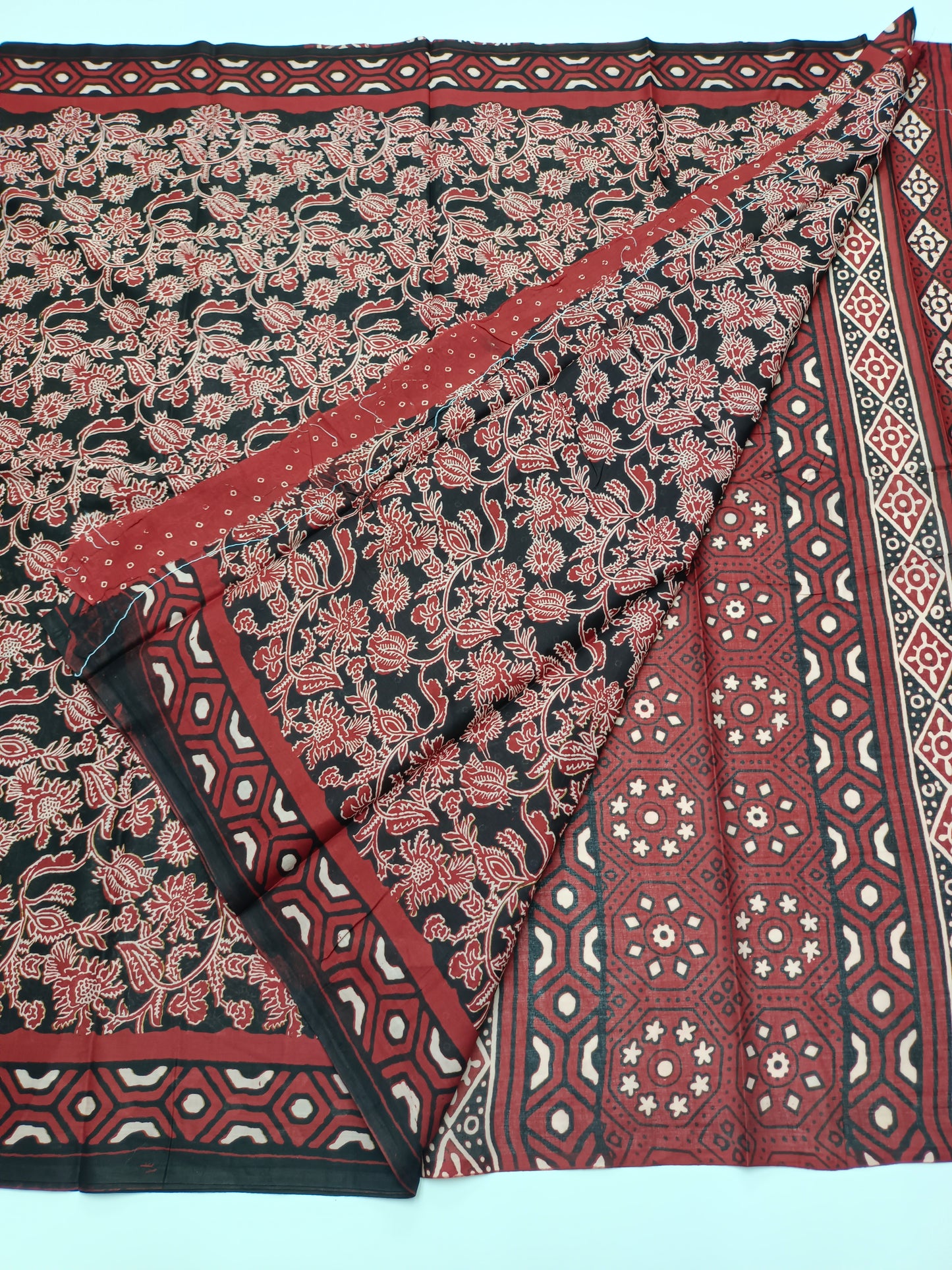 FANCY PRINTED JAIPUR COTTON SAREE