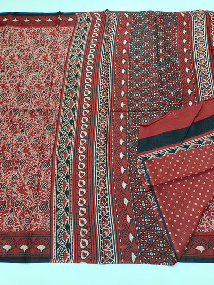 FANCY PRINTED JAIPUR COTTON SAREE