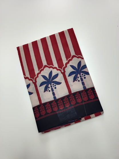 FANCY PRINTED COTTON SAREE