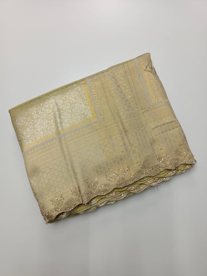 FANCY TISSUE BROCADE SAREE