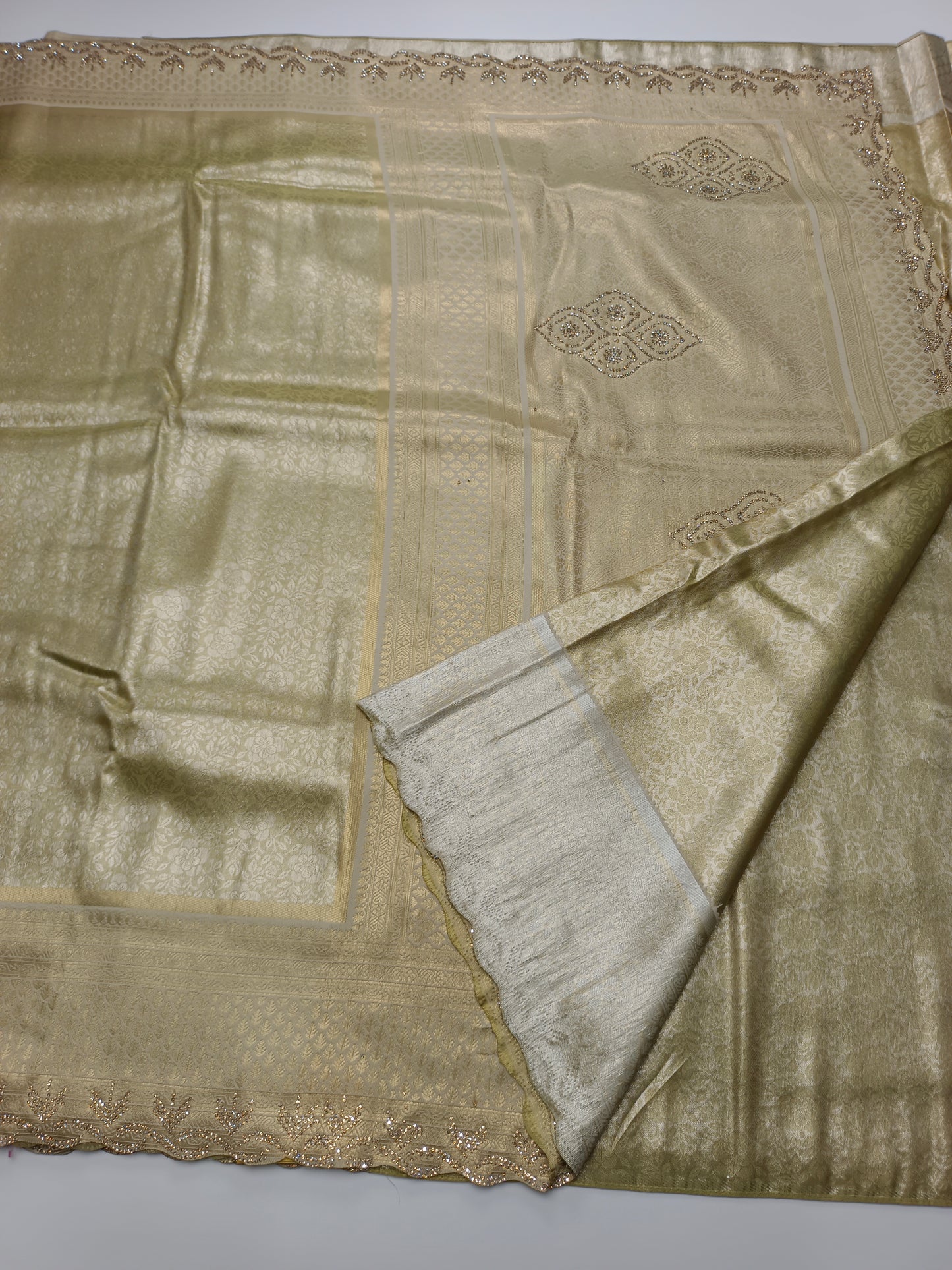 FANCY TISSUE BROCADE SAREE