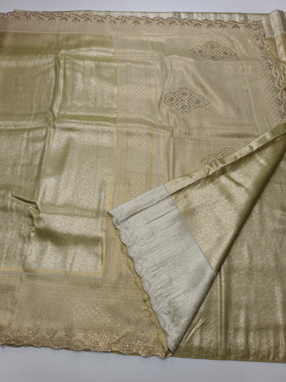 FANCY TISSUE BROCADE SAREE