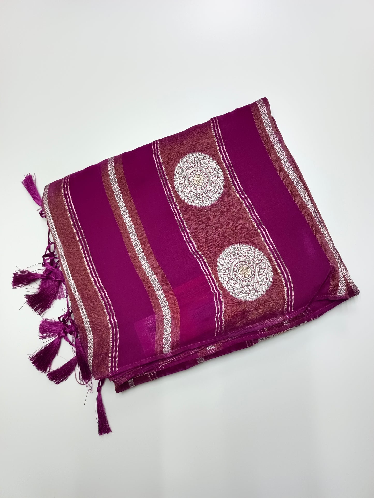 PARTYWEAR SEMI CREPE SILK SAREE