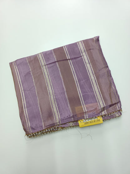 FANCY 2D SEMI CREPE CUTDANA WORK SAREE