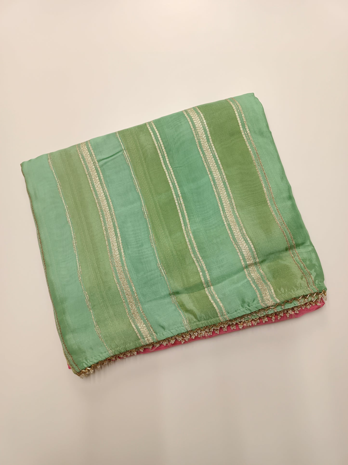 FANCY 2D SEMI CREPE CUTDANA WORK SAREE