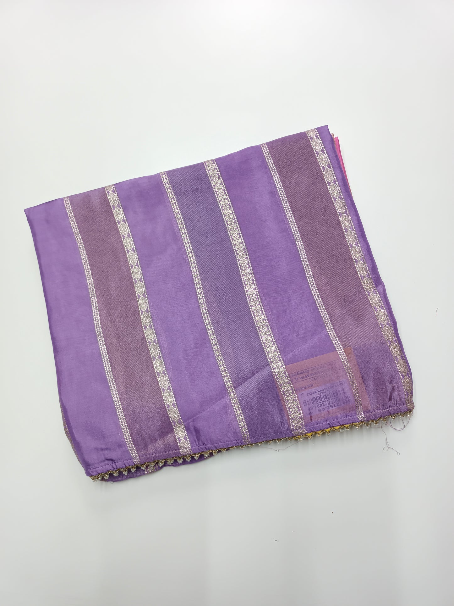 FANCY 2D SEMI CREPE CUTDANA WORK SAREE