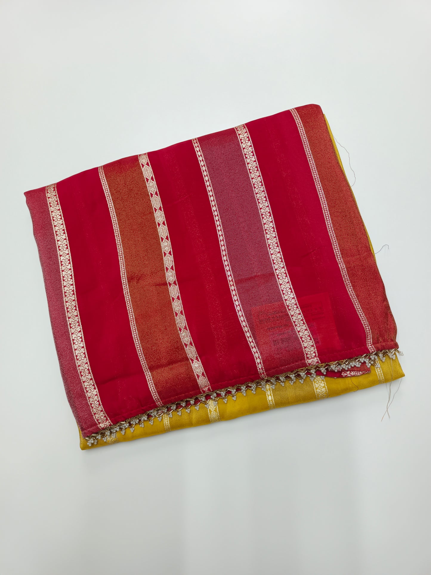 FANCY 2D SEMI CREPE CUTDANA WORK SAREE