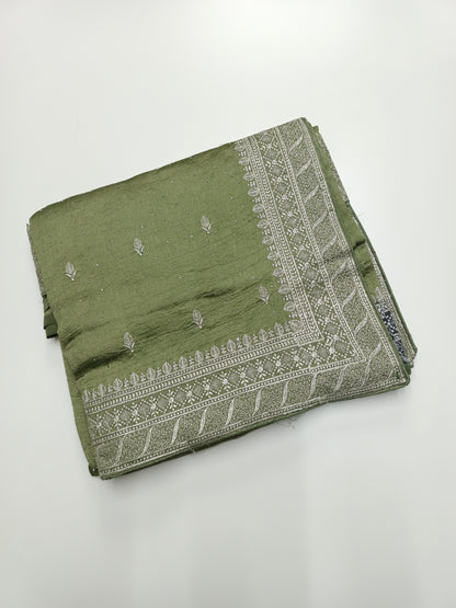 FANCY THREAD WORK SAREE