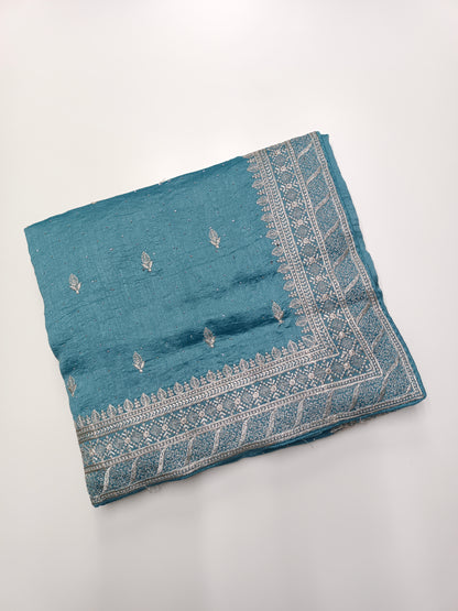 FANCY THREAD WORK SAREE