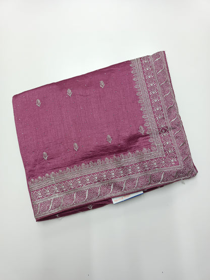 FANCY THREAD WORK SAREE
