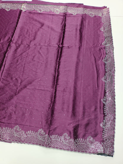FANCY SATIN WORK SAREE